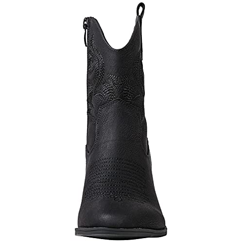 Globalwin Womens Mid-Calf Western Cowboy Boot, 19Yy16 Black, Size 9.5 (Gw-W19Yy16-Black-Sz-9.5) #TOP4