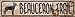 SMART BLONDE Beauceron Trail Novelty Metal Small Street Sign K-100