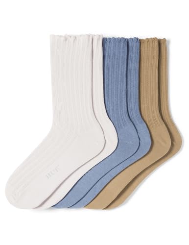 Image of HUE Women's Scalloped Pointelle Crew Sock