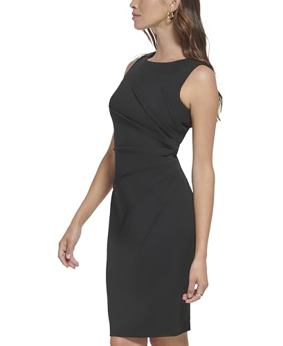 Calvin Klein Women's Sleeveless Sheath Dress with Starburst, Black 18, 123