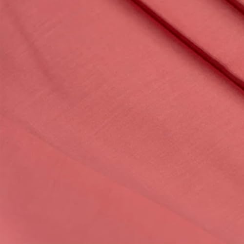 Image of 100% Pure Cotton Mulmul Fabric Material | Reusable Ultra Fine Mulmul Fabric | Lightweight Soft Smooth Piece Linning, Stole, Dupatta, Cushion Pillow Cover (Georgia Peach, 3.5 Meters)