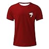 Black T Shirt Men, Mens T Shirts Men's Fashion Casual T-Shirts Breathable Lightweight Tee Top Hawaiian Print Summer Camping Hiking Holidays Everyday Wear #2