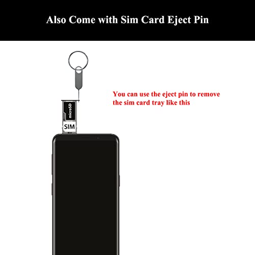 Lozop 2 Pieces Sim Card Tray Holder (Single Sim Version) / Micro Sd Card Slot With Eject Pin Replacement For Samsung Galaxy S8 & S8 Plus (Orchid Gray) #TOP3