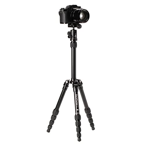 Benro Mefoto Backpacker Travel Tripod, Ballhead And Monopod In Black, 0 Series Aluminum Legs, 4 Leg Sections, Twist Leg Locks, Padded Carrying Case (Bmbpablk) #TOP3