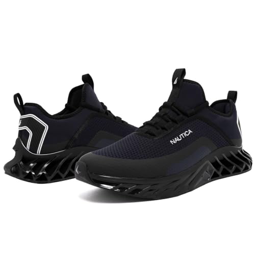 Image of Nautica Men's Casual Fashion Sneakers - Lightweight Lace-Up Athletic Walking Shoes for Gym & Tennis, Comfortable