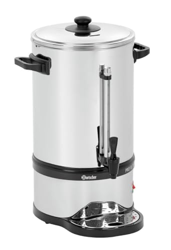 Bartscher Kaffeemaschine PRO II 100 mit Edelstahlfilter 13 2 l für Gastronomie 2 Heizsysteme Warmhaltefunktion inkl. Reinigungsschaber