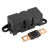 Hochverstärker-Sicherungshalter, 500 A, für Auto-Audio-Stromkabel, strapazierfähig, für Mega-Sicherungsblock, 12 V, 24 V, mit M8-Bolzen, Automobil-, Marine- und Boots-Sicherungshalter (200 A)