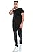 JC DISTRO Hipster Hip Hop Basic Crewneck Black Longline Tshirts w/Side Zipper Medium