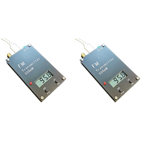 Transmetteur FM Stéréo de Haute Précision à Affichage LED Numérique 88M-108MHz 0.5W 2X