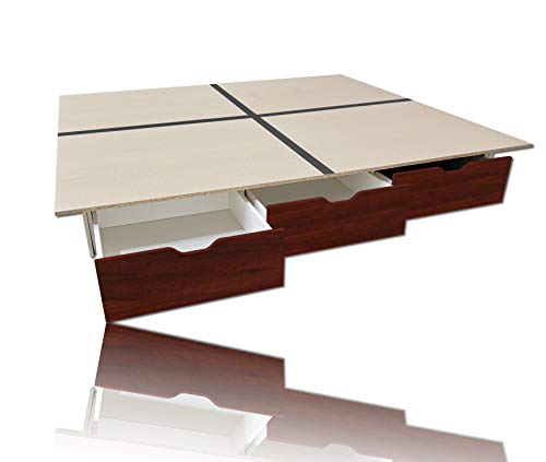 Wasserbetten1a Socket de cajón con 6u00a0cajones con Placas de Suelo