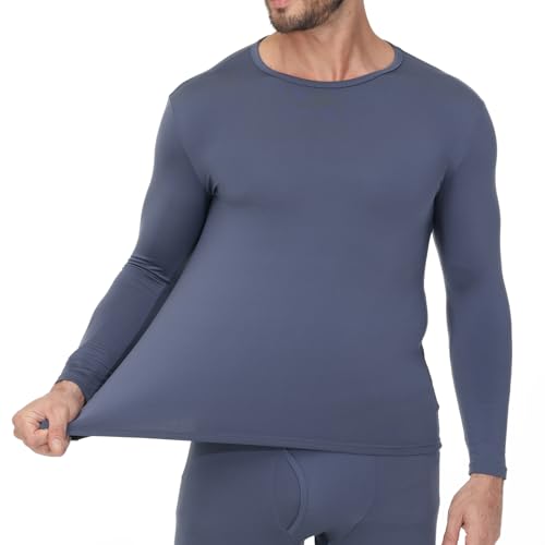 Thermal Underwear for Men Base Layer Long Johns Cold Weather Winter Pajamas Warmers Top and Bottom Set4