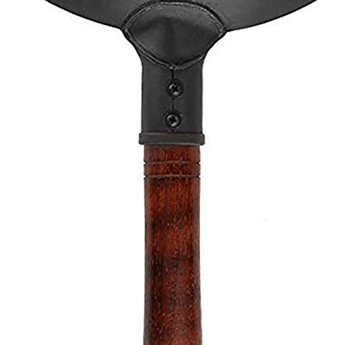 Wok de acero al carbono con mango de madera 32 cm miniatura 5