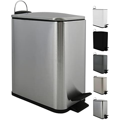 Spirella Kosmetikeimer 5 Liter Edelstahl Cover