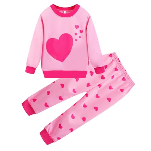 Image of RETSUGO Little Girls 2 Piece Clothing Sets Toddler Unicorn Sweatshirts and Leggings Cotton Fall Winter Casual Outfits 3-8T