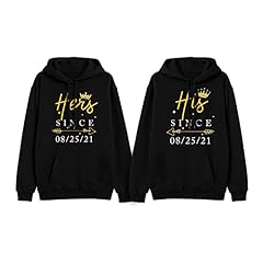 King Queen Hoodie for Couples