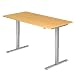 Produktbild A-Series Elektrisch höhenverstellbarer Schreibtisch AS1258 mit Memoryschalter, Tischplatte 160x80cm (BUCHE)
