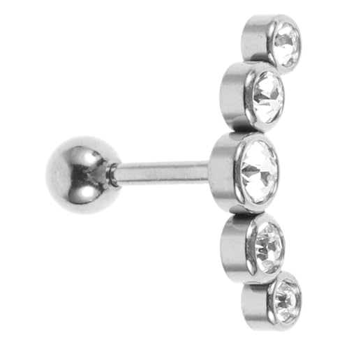 OATIPHO Brincos de diamantes checos brincos de moda brincos elegantes brincos chamativos brincos para fazer jóias brincos traseiros para brincos para mulher, Aço inoxidável, Stainless Steel