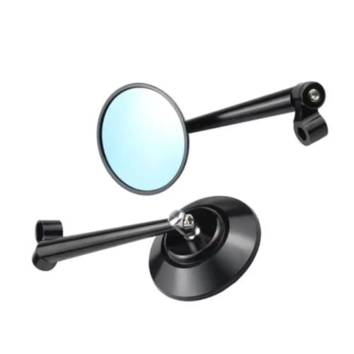 Retrovisores de moto universales de 8 y 10 mm con espejo convexo para scooter y bicicleta