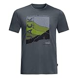 Jack Wolfskin Herren Crosstrail Graphic M T Shirt, Storm Grey, XL EU