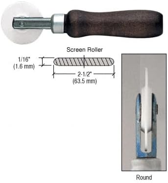 CRL Nylon Round Edge Screen Roller 2-1/2 x 1/16" Wheel
