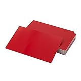 StayMax Aluminum Business Cards Blanks Aluminum Blanks 50 Pack (Red)