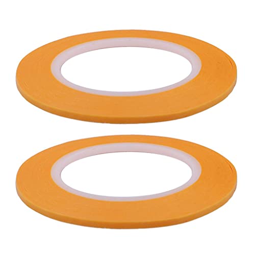 Fenteer 4pcs Ruban de Masquage de Précision Décoration Bricolage Modèle Aérographe Arts, Différent Taille 2mm 3mm Cover