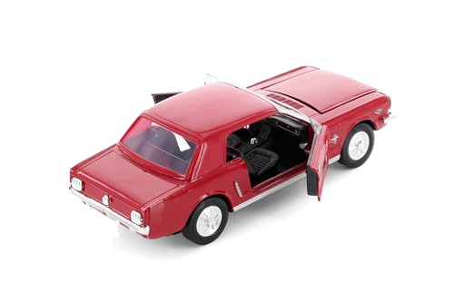 Modelo a escala 1:24 1964 1/2 Mustang Hardtop rojo miniatura 6