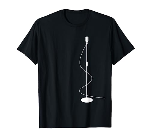 Open Mic Comedian Stand Up Comedy Retro Microphone T-Shirt