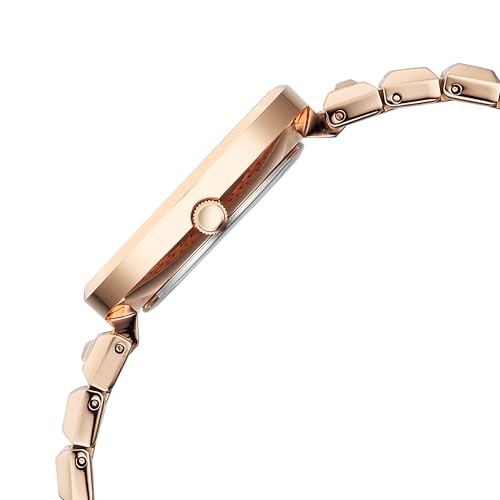 Image of Titan Raga Contempore Quartz Rose Gold Round Dial Men's Watch | Brass Solid Link Strap Material | Watches for Man | Watches for Men Analog - 2775WM01F