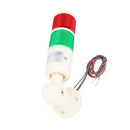 Indicador LED de Luz de Advertência Verde Vermelha, Design de Base Dobrável, Adequado para Exterior,