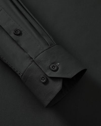 Alimens & Gentle Men’s Dress Shirts Long Sleeve Stretch Wrinkle Free Business Casual Button Down Shirt4