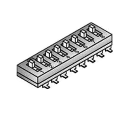 Pack of 2 106-EMR8T-EV Switches DIP/SIP Switches Recessed Act 8 POS