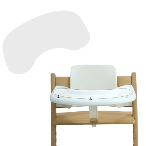 Suction Solver Sticker Compatible with Stokke Tripp Trapp Tray Safe Adehisve Placemat Improves Suction Keeps Suction Bowls and Toys Baby High Chair Placemat (2, Peanut Shape)