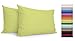 Tata Home Coppia Federe con Patella di 25 cm per Guanciali 100% Cotone Misura cm 50x80 Colore Verde Exotic Made in Italy 57 Fili al cm2