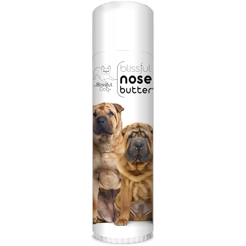 Image of The Blissful Dog Chinese Shar-Pei Nose Butter for Dry, Cracked Skin, Lick-Safe Dog Nose Balm with Moisturizing Shea Butter, Almond, Olive, and Essential Oils, Pet Supplies, Uncented, 0.50 oz.