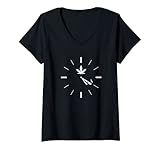 Womens 420 Clock Time V-Neck T-Shirt