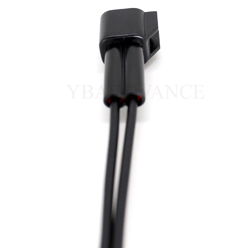 2 pin Female d enso to ev6 Fuel Injector Motorcycle Parts Wire Harness Connector - (Color Name: Black)