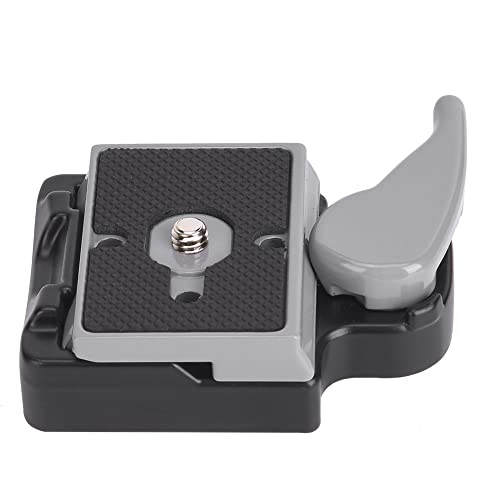 Quick Release Tripod Plate Durable Aluminum Alloy Camera Mount Base Compact Rotating Fast Loading Quick Operation Safe for SLR Camera