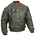 Rothco Flight Jacket with Patches - Classic Cold Weather Bomber Jacket with Morale Patches Included - Sage Green - 2XL