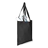 IMFAA Pack of 10 Premium Quality Long Lasting 100% Cotton Canvas Tote Reusable Shopping Bags Ideal for Printing and Embroidery (Black,Medium 40x36x60) #5