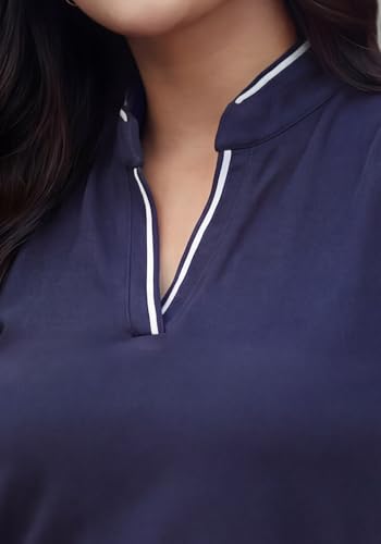 Image of Wear Your Opinion Mandarin Collar Sleeveless T Shirt for Women Top