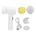 Electric Spin Scrubber, Electric Cleaning Brush with 3 Brush Heads,Shower Scrubber for Cleaning Electric Spin, Shower cleaneræ¶“â•¯crubbing brushæ¶“?Bathtub/Window/Kitchen/Sink/Glass