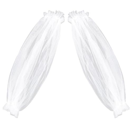 GORGECRAFT 2 Stück Abnehmbare Puffärmel Aus Tüll Weiß Brautzubehör...