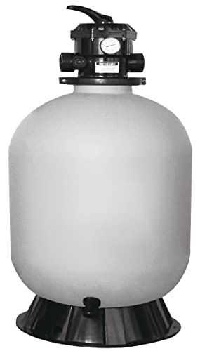 PRODUCTOS QP | Filtro Soplado Eco para Piscina, Fabricado en una Solo Pieza, Tapa Sistema de Rosca, Válvula de 6 Vías, Diámetro: 400Ø | Blanco