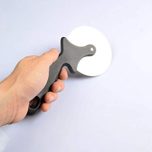 BESTONZON Pizza Cortador Roda Aço Inoxidável Alça Redonda Pizza Cortador Pizza Cortador Roda de fati