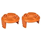 Rasentrimmer Trimmer Spulenabdeckung Kompatibel mit Worx Rasentrimmer WG160 WG160.1 WG160.2 WG163 WG165 WG175 WG180 (Orange)