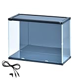 J-STAGE ワイド ハイタイプ コレクションケース led 増設用 uvカット アクリル 卓上 本体 ブラック