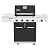 Nexgrill 4-Burner Dual Fuel Gas Grill with Side Burner and Griddle Insert, 626 SQ In Total Cooking Space, 59,000 BTUs Output, BBQ Grill Perfect for Outdoor Gatherings - 720-0958HE