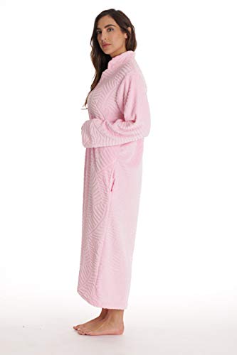 Image of Just Love Plush Zipper Lounger Solid Robe