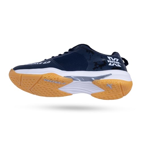 Image of Vector X Unisex Badminton Shoes|Indoor Outdoor Court Sneaker|Breathable Mesh with TPU Fusing Upper + Rubber Outsole for Superior Grip|Boots for Men Women Adult Youth